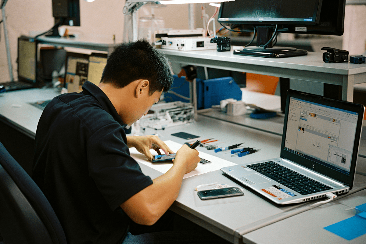 Процесс ремонта техники Dors в dors-servis